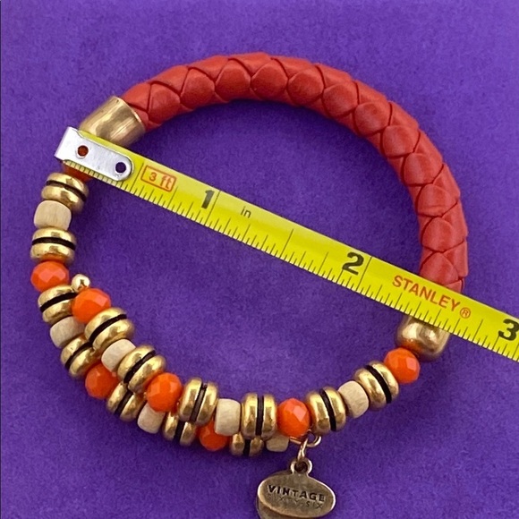 💛 Vintage 66 Alex And Ani Orange and Gold Bracelet - Picture 6 of 7